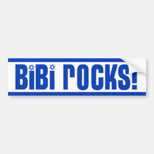 BiBi Rocks - Pro Israel Bumper Sticker