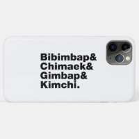 Bibimbap & Chimaek & Gimbap & Kimchi. Korean Foods