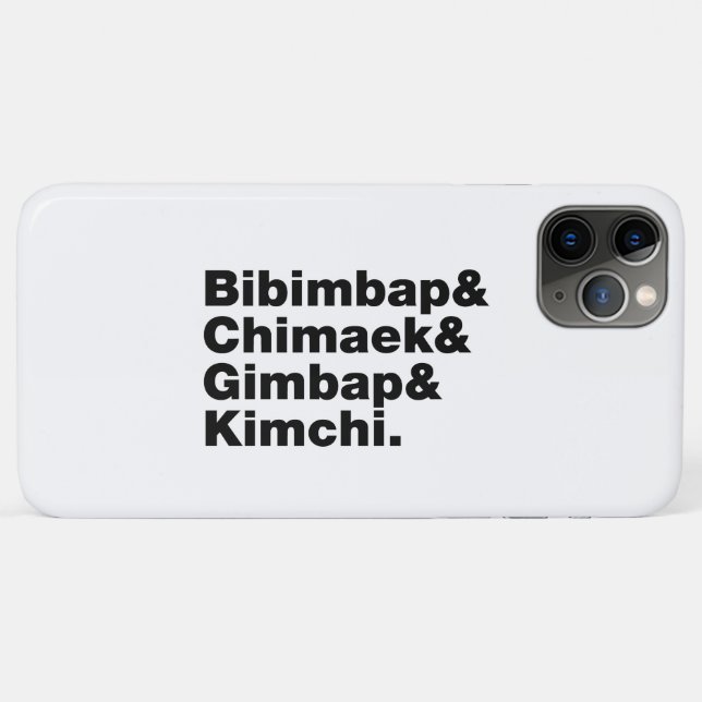 Bibimbap & Chimaek & Gimbap & Kimchi. Korean Foods Case-Mate iPhone Case (Back (Horizontal))