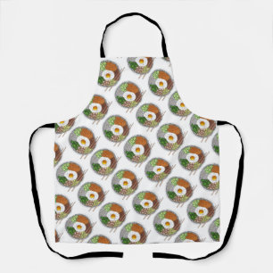 Bibimbap Korean Food Cooking Cuisine Rice Egg Dish Apron