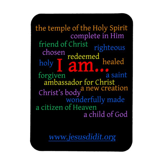 Bible Affirmation Magnet! Magnet (Vertical)