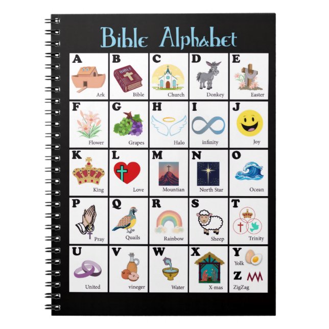 Bible Alphabet Blanket Notebook (Front)