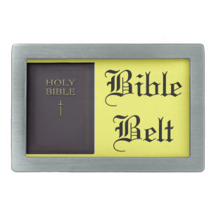 Bible belt belt buckle