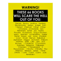 Bible Book List Scare Hell Out Funny Christian