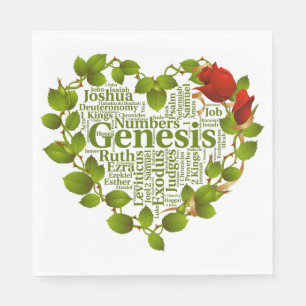 Bible Books Napkin