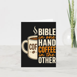 Bible Christian Faith Coffee Prayer Believer Card