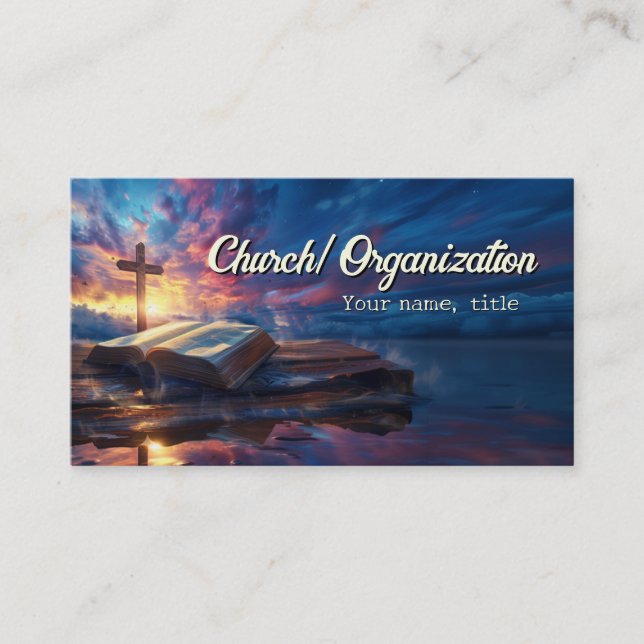 Bible-Christianity-Religious Business Card (Front)