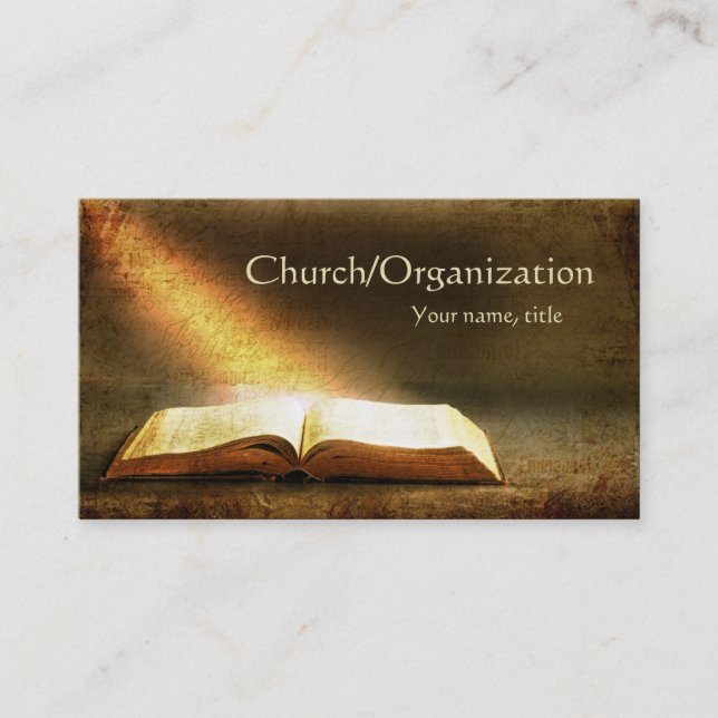 Bible-Christianity-Religious Business Card (Front)
