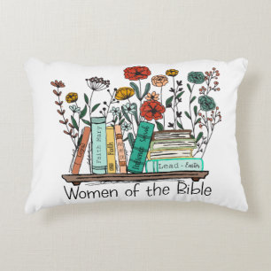 Bible, church, Jesus, Flowers, Floral, God Decorative Cushion