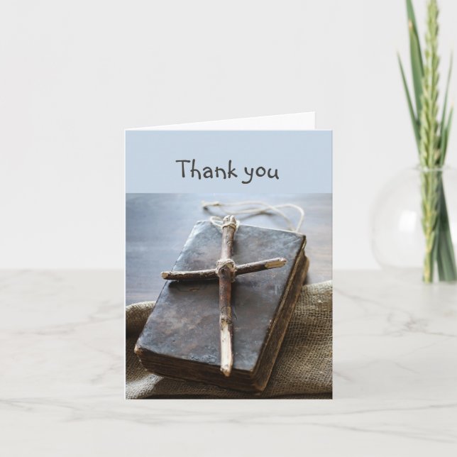 Bible Cross Christian Thank you (Front)