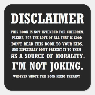 Bible Disclaimer Sticker