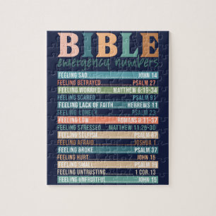 Bible Emergency Numbers Verses Jigsaw Puzzle