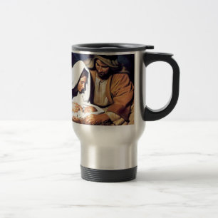 bible faith Jesus Christ inspirational pray prayer Travel Mug