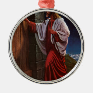 bible faith Jesus Christ vintage old painting Metal Tree Decoration