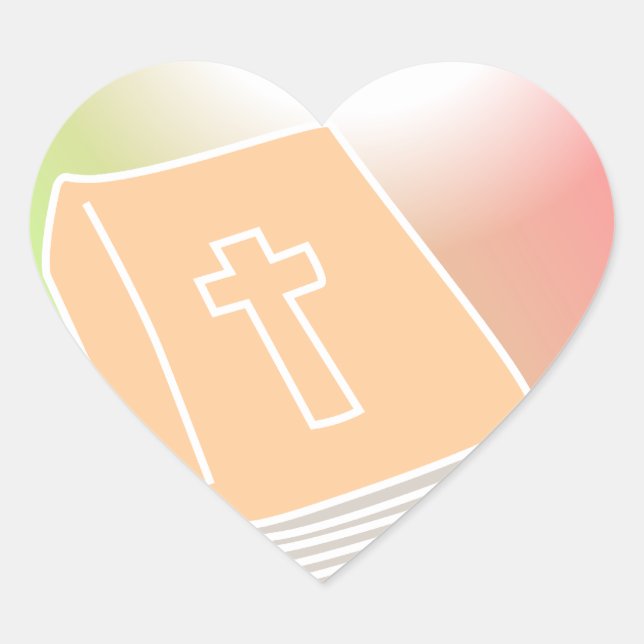 Bible Heart Sticker (Front)