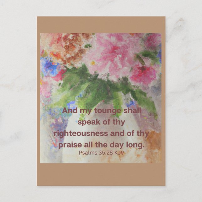 Bible help to comfort you  postcard (Front)