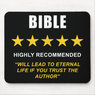 Bible – Highly Recommended: Christian Faith Mouse Mat