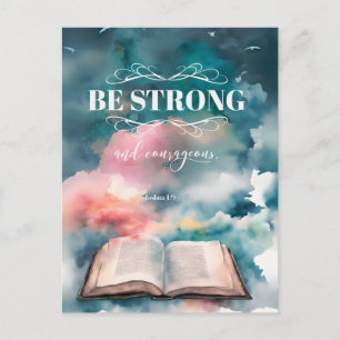 Bible Inspired Postcard - Joshua 1:9
