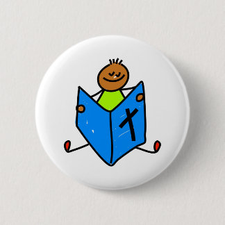 Bible Kid 6 Cm Round Badge