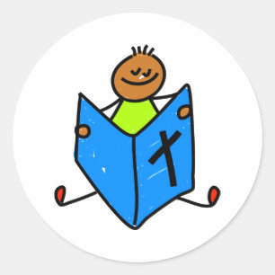 Bible Kid Classic Round Sticker