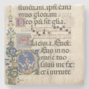 bible manuscript art coaster