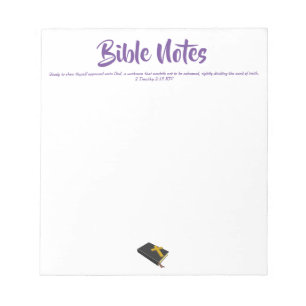 Bible Notes Notepad - Purple 