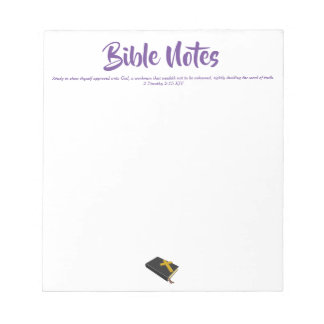 Bible Notes Notepad - Purple 