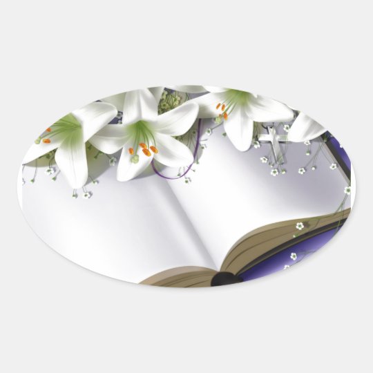 Bible Oval Sticker