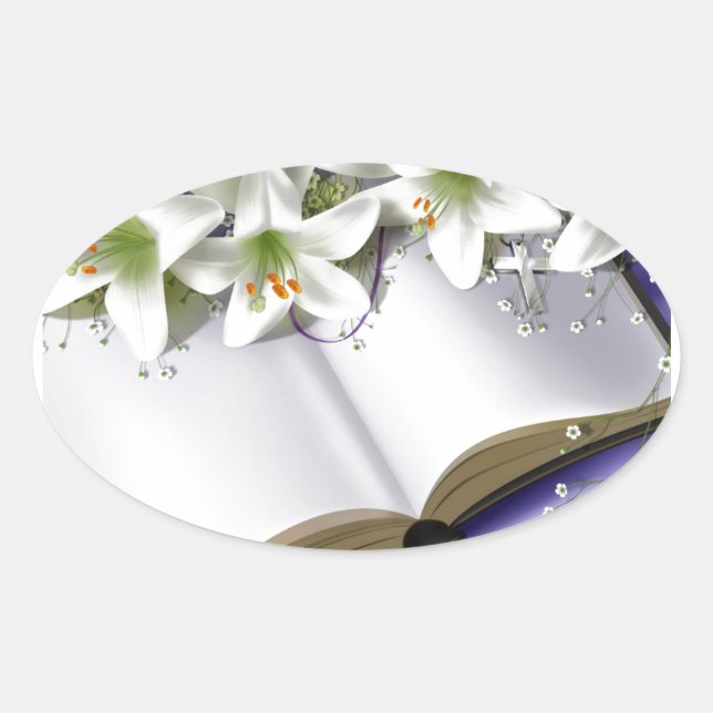 Bible Oval Sticker (Front)
