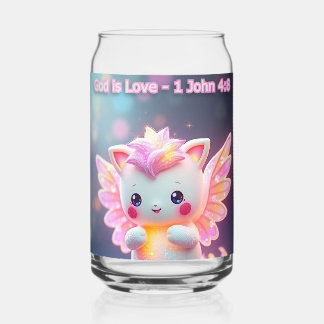 Bible Pals #1 - Nini - God is Love 1 John 4:8 Can Glass