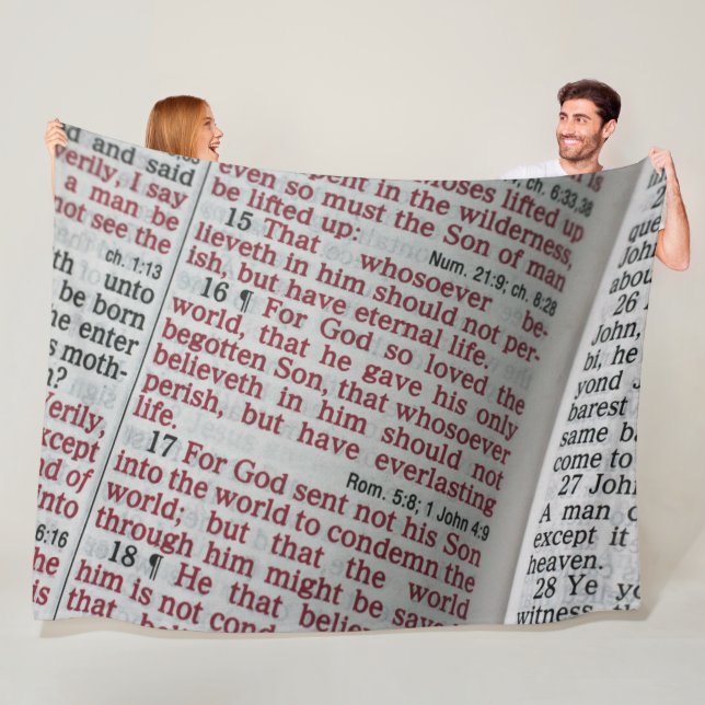 BIBLE PHRASE FLEECE BLANKET (In Situ)
