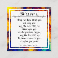 BIble Priestly Blessing Numbers Colorsplash Paint
