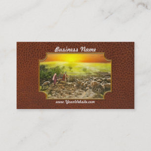 Bible - Psalm 23 - My cup runneth over 1920 Business Card