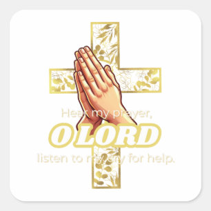 Bible Psalm 39:12 Square Sticker