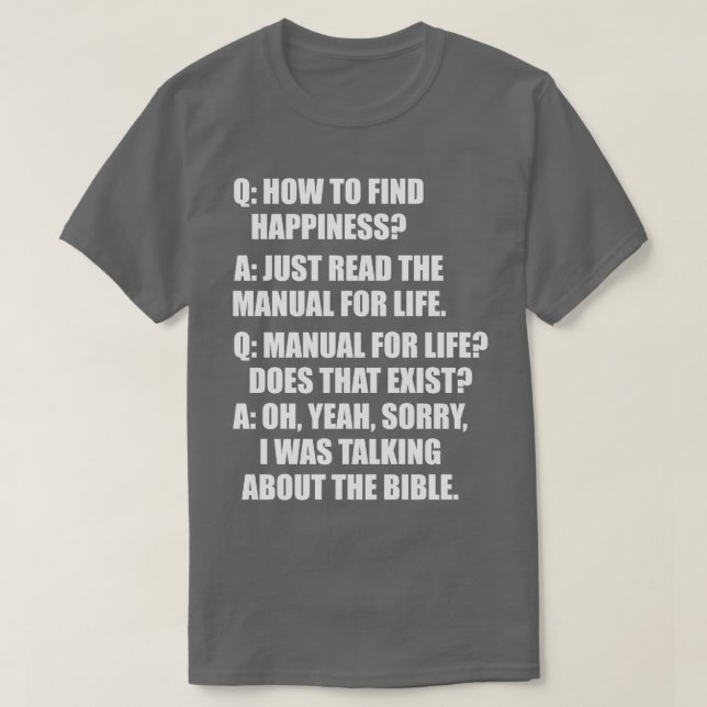 Bible QA T-Shirt (Design Front)