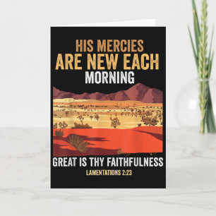 Bible Quote His Mercies Are New Every Morning I Lo Card