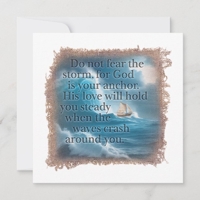 BIBLE QUOTE - Personalized Notecard (Front)