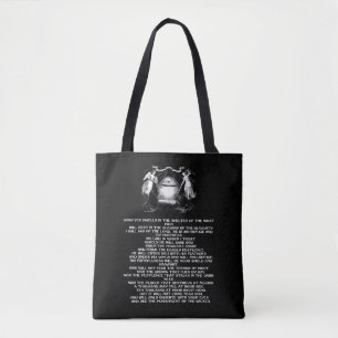 bible quote psalm 91 angels Religious art Tote Bag