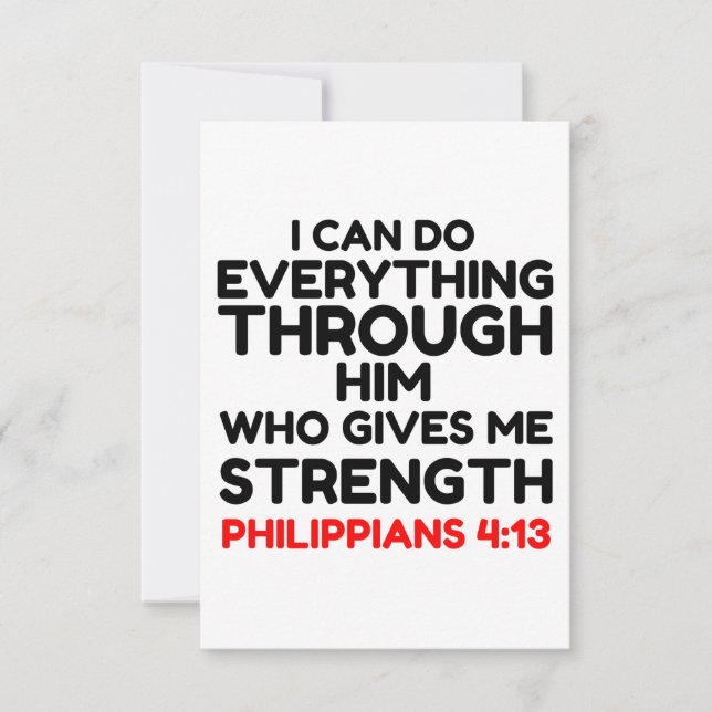 BIBLE QUOTE THANK YOU CARD (Front)