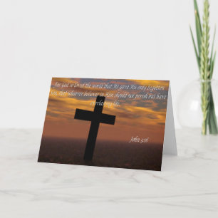 Bible quotes card John 3:16
