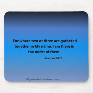 Bible Quotes Christian Mouse Mat