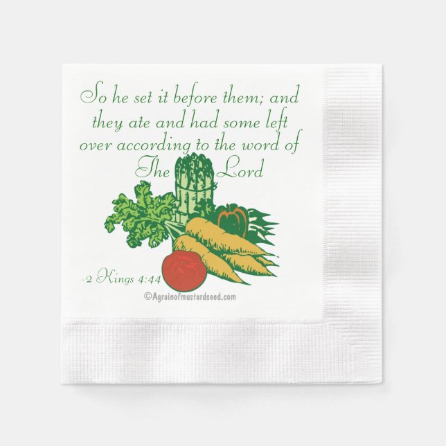 Bible Quotes Christian Napkin (Front)