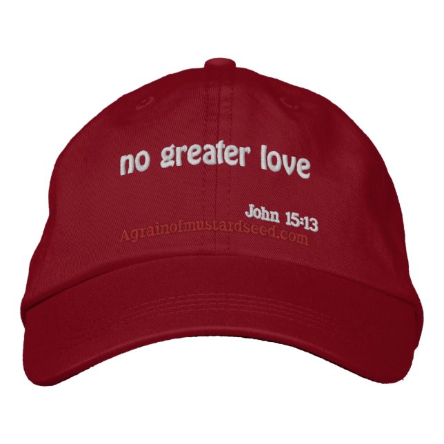 Bible Quotes Embroidered Hat (Front)