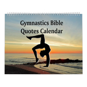 BIBLE QUOTES GYMNASTICS CALENDAR