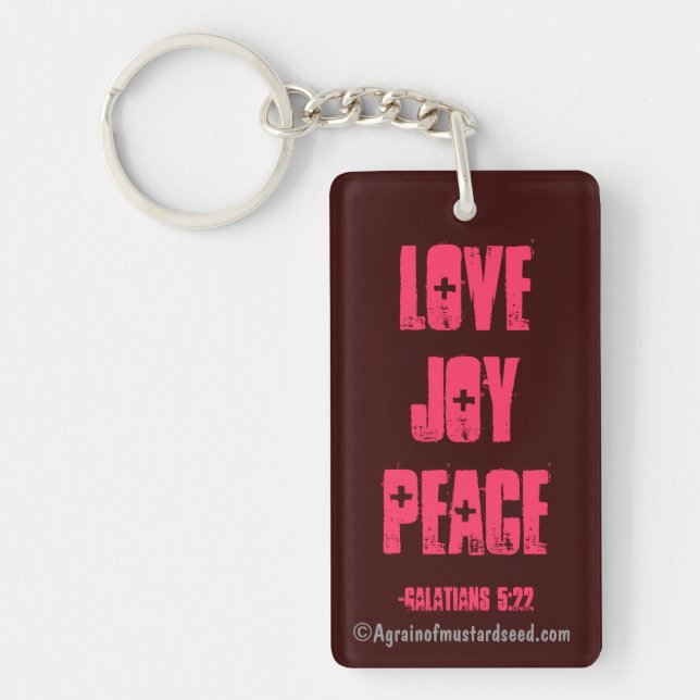 Bible Quotes Inspirational Key Ring (Front)