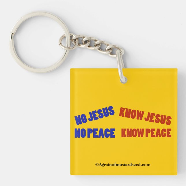 Bible Quotes Inspirational Key Ring (Front)