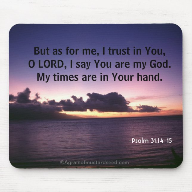 Bible Quotes Mouse Mat (Front)