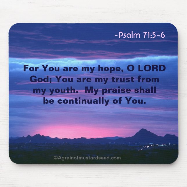 Bible Quotes Mouse Mat (Front)