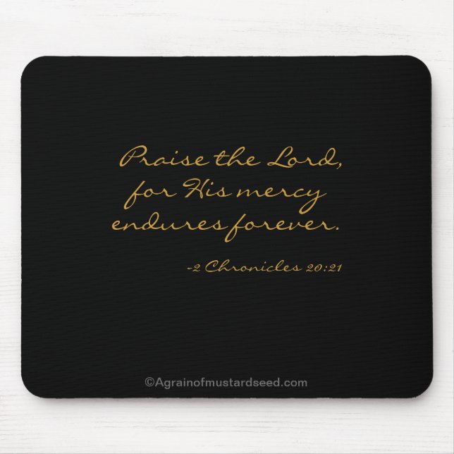 Bible Quotes Mouse Mat (Front)