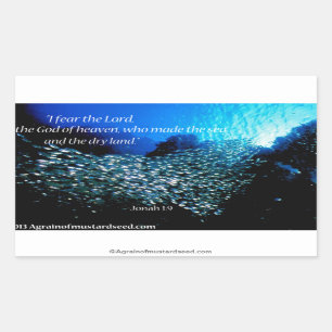 Bible Quotes Rectangular Sticker